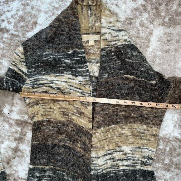 Michael Kors cardigan wool blend two toned open front cardigan pockets SZ XS - Picture 9 of 9